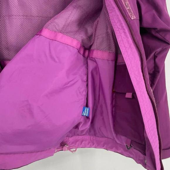 L.L Bean Jacket Women's S Purple Hooded Full Zipped Snap Long Sleeve Windbreaker - Picture 10 of 11